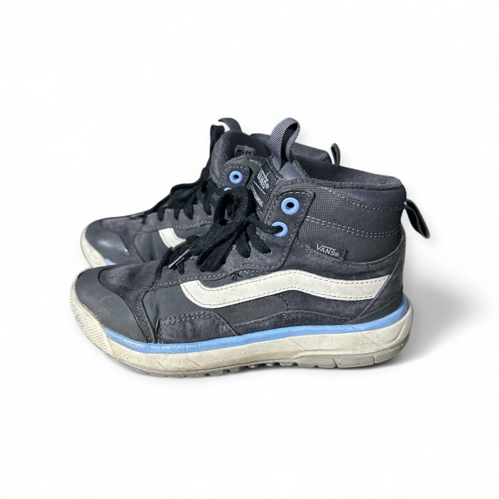 Vans Kids High-Top Water Proof Sneakers - Black and Blue Black Blue Size 3.5G